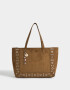 Shopper Cartera Shopper Suede - Marron Camel