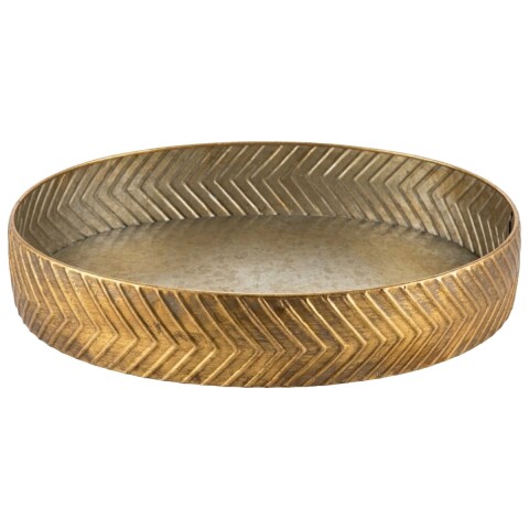 BANDEJA METAL DORADO GDE Unica