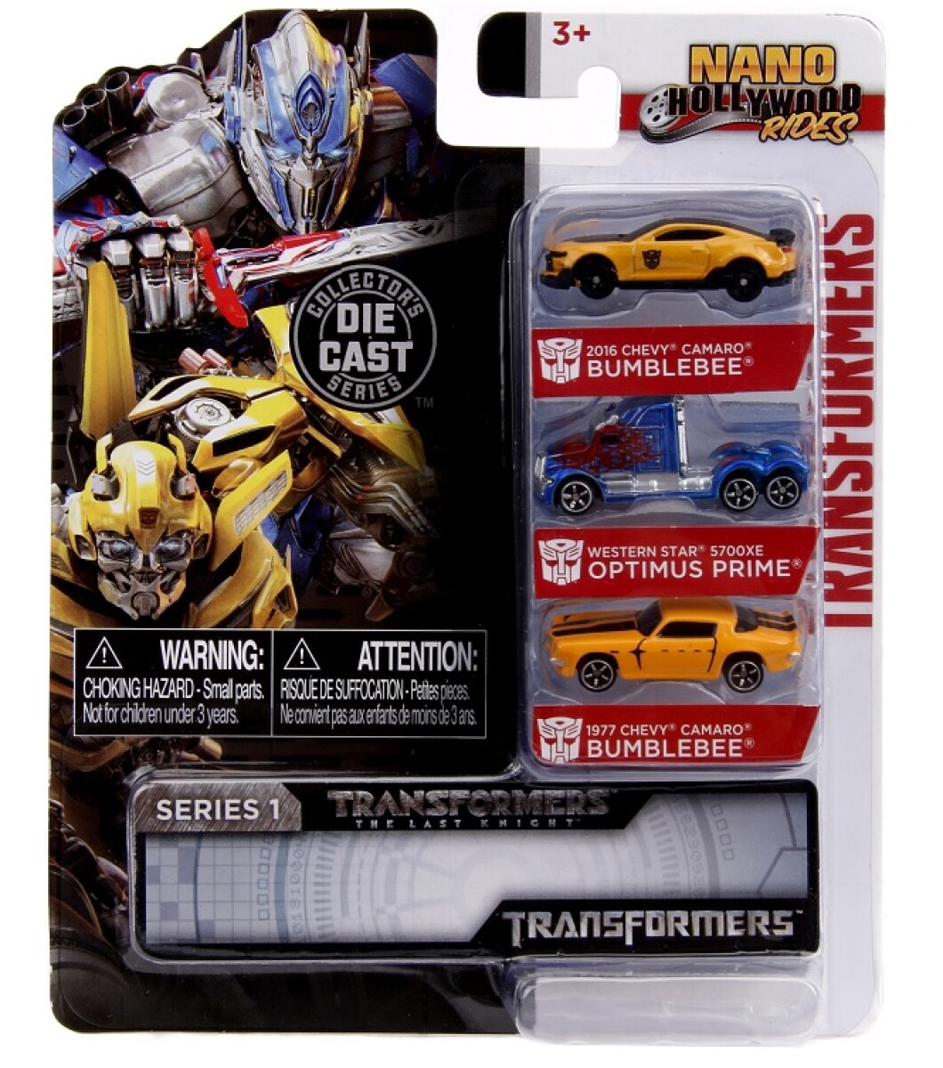 Pack X3 Autitos Nano Hollywood Transformers - 001 