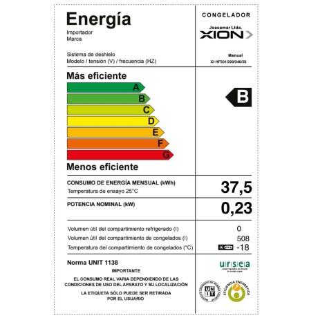 freezer horizontal 508 litros xion COLOR UNICO