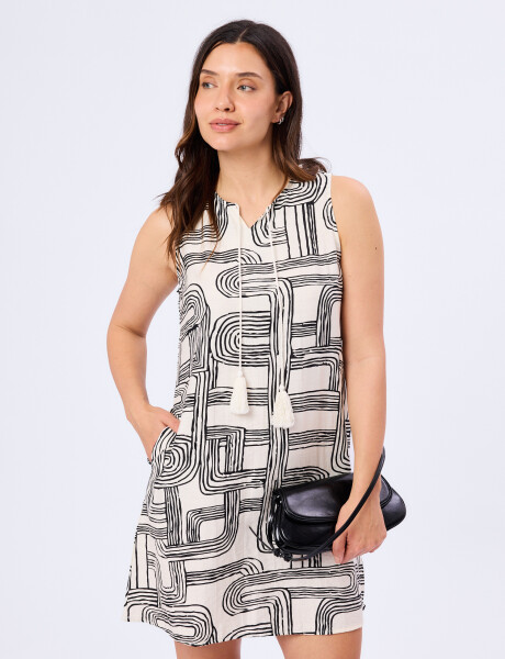 Vestido linea A estampado Vestido linea A estampado