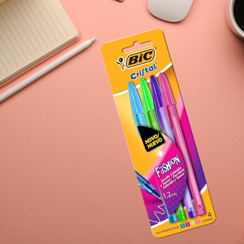 Lapicera Bic Cristal Fashion X4 N/a