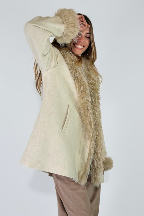 CHAQUETA CANNES MIDI Crudo