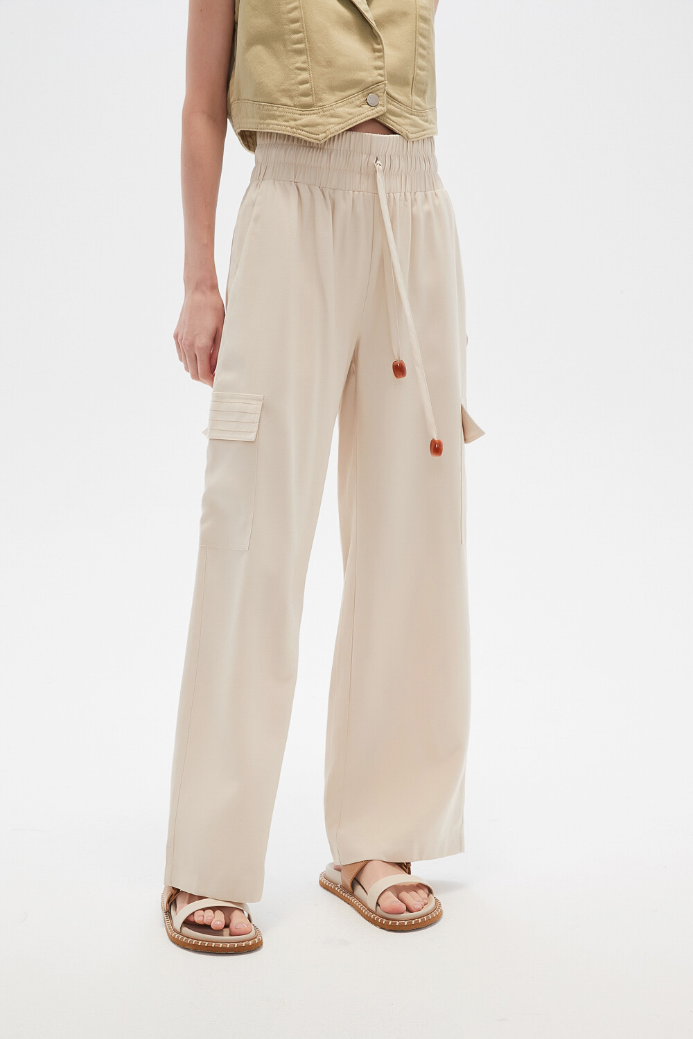 Pantalon Ubatuba Beige Claro