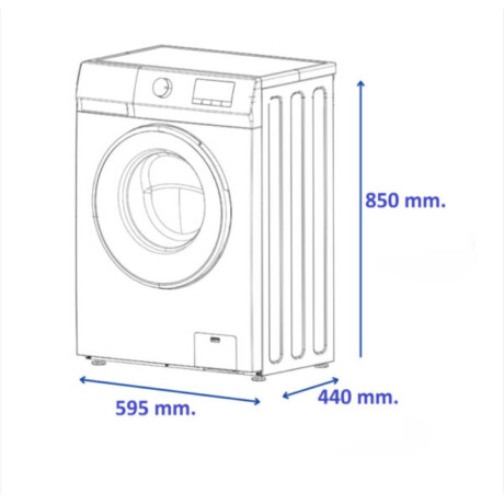 Lavarropas JAMES LR 1006 INV 6Kg Blanco