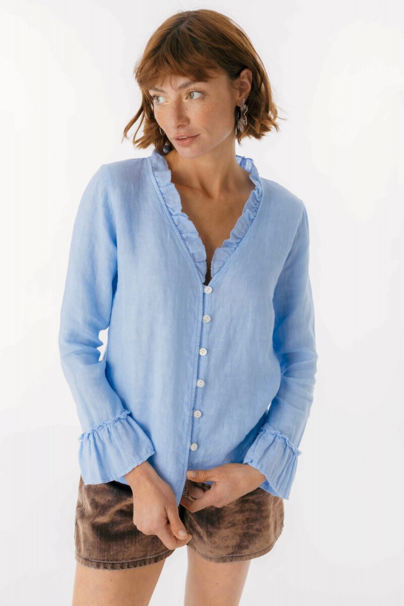 Blusa Kenia Celeste