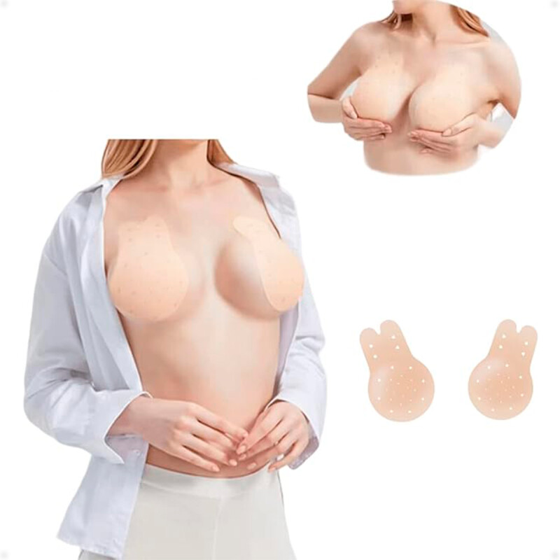 Soutien Brasier Adhesivo Push Up Tono Oscuro