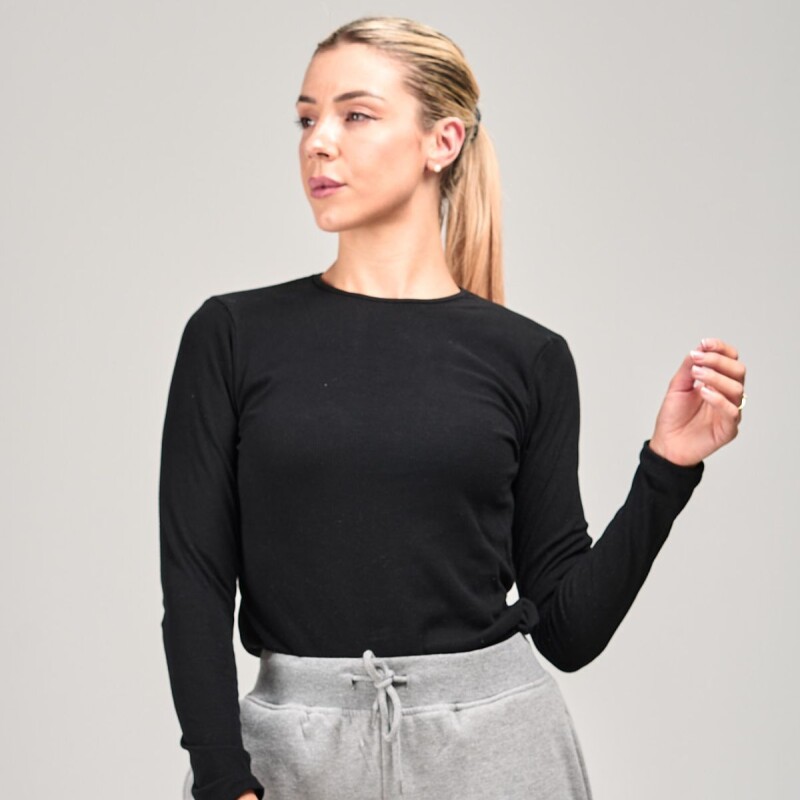 Remera basica slowly Black