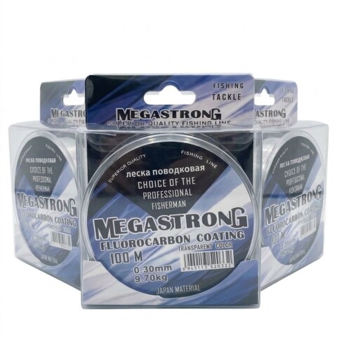 Tanza Megastrong 0.30mm 9.70kg Fluorocarbono 100m Pack X 3 Unidades Tanza Megastrong 0.30mm 9.70kg Fluorocarbono 100m Pack X 3 Unidades