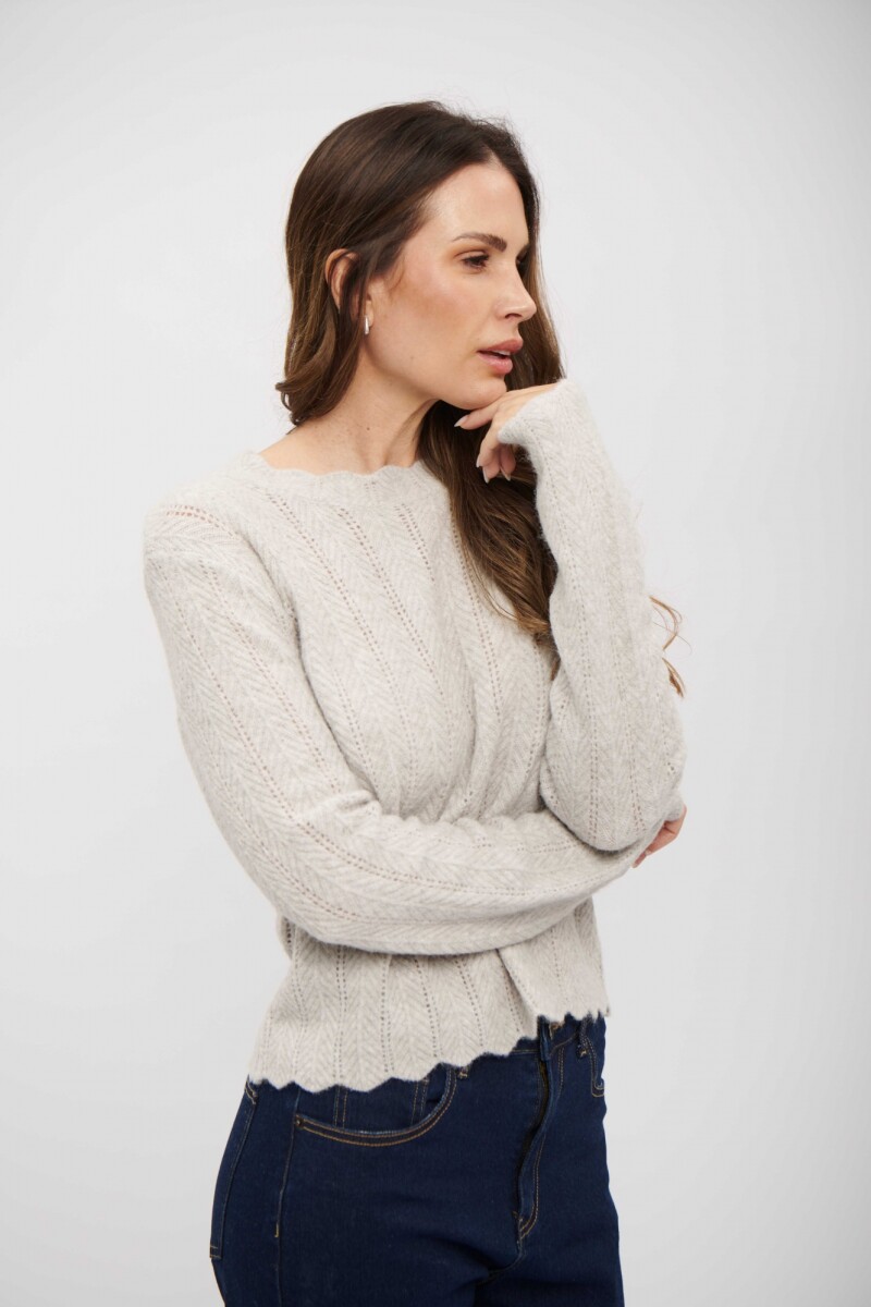 BUZO ELVA GRIS CLARO