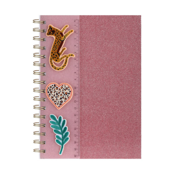 Cuaderno espiral safari rosa
