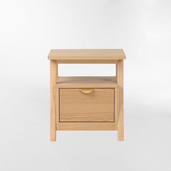 MESA DE NOCHE LATTE ROBLE CLARO - UNICO
