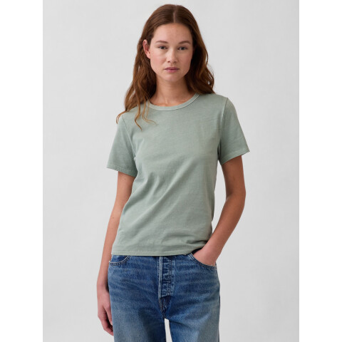 SS ORGANIC VINT CREW - COLOR GASOLINE GREEN