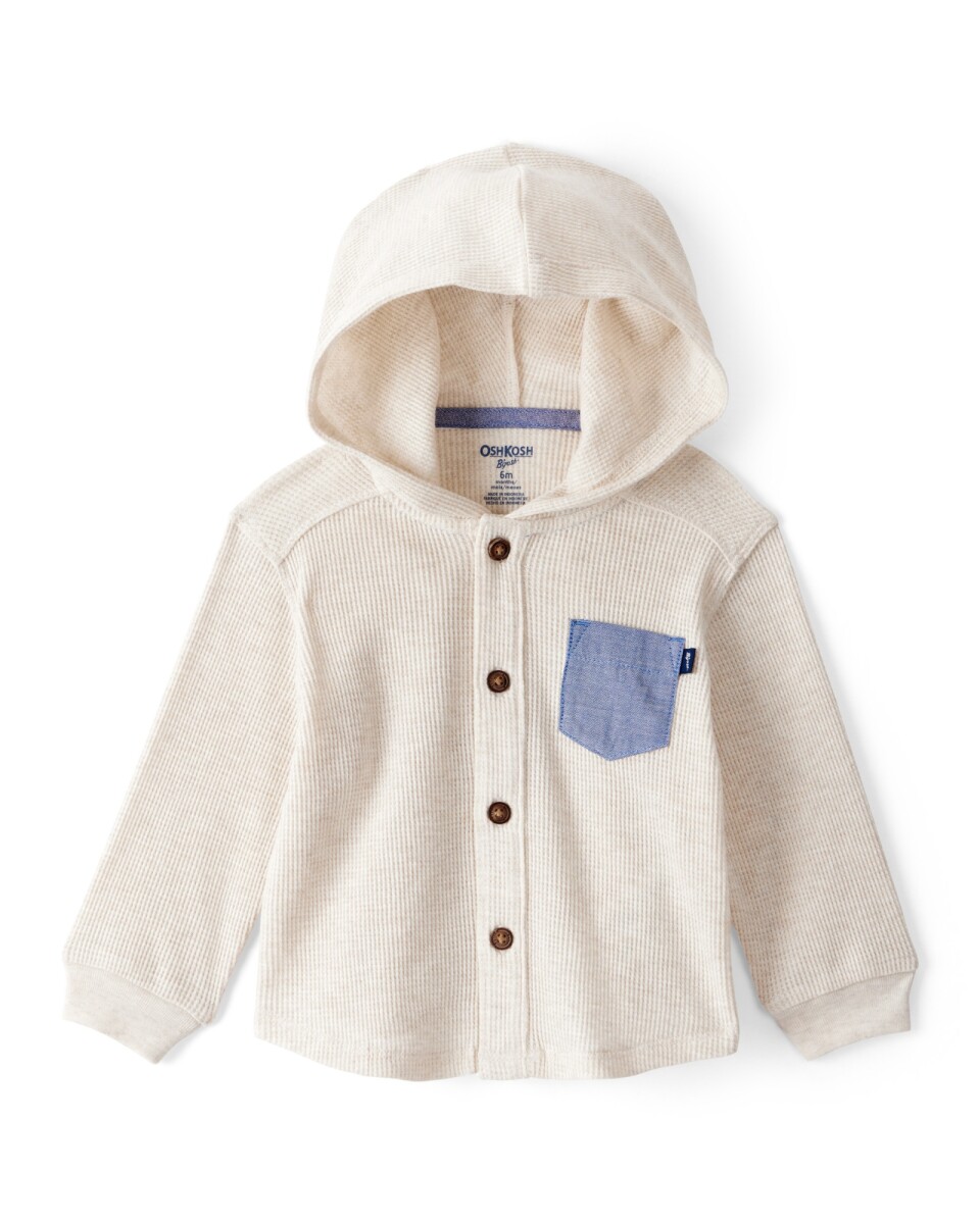 Saco de algodón térmico, con capucha 