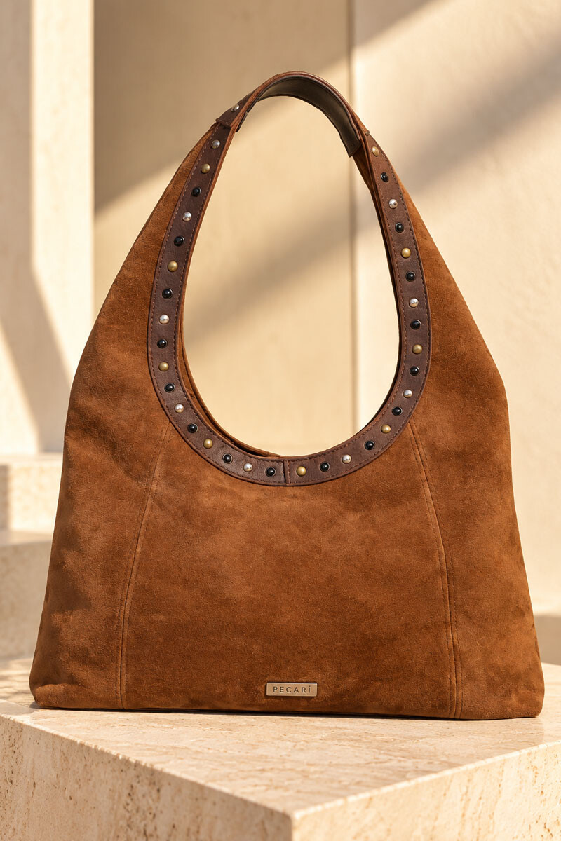 Cartera mechi - Oxido gamuza 