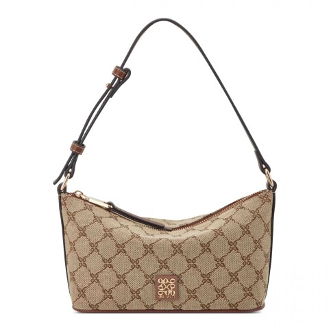 Shoulder Bag Anders Mocha Logo/mahogany