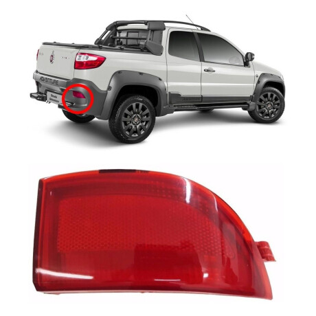 PLASTICO ACRILICO MICA FAROL FIAT OJO GATO PARAGOLPE TRAS DER STRADA 2013/ - PLASTICO ACRILICO MICA FAROL FIAT OJO GATO PARAGOLPE TRAS DER STRADA 2013/ -
