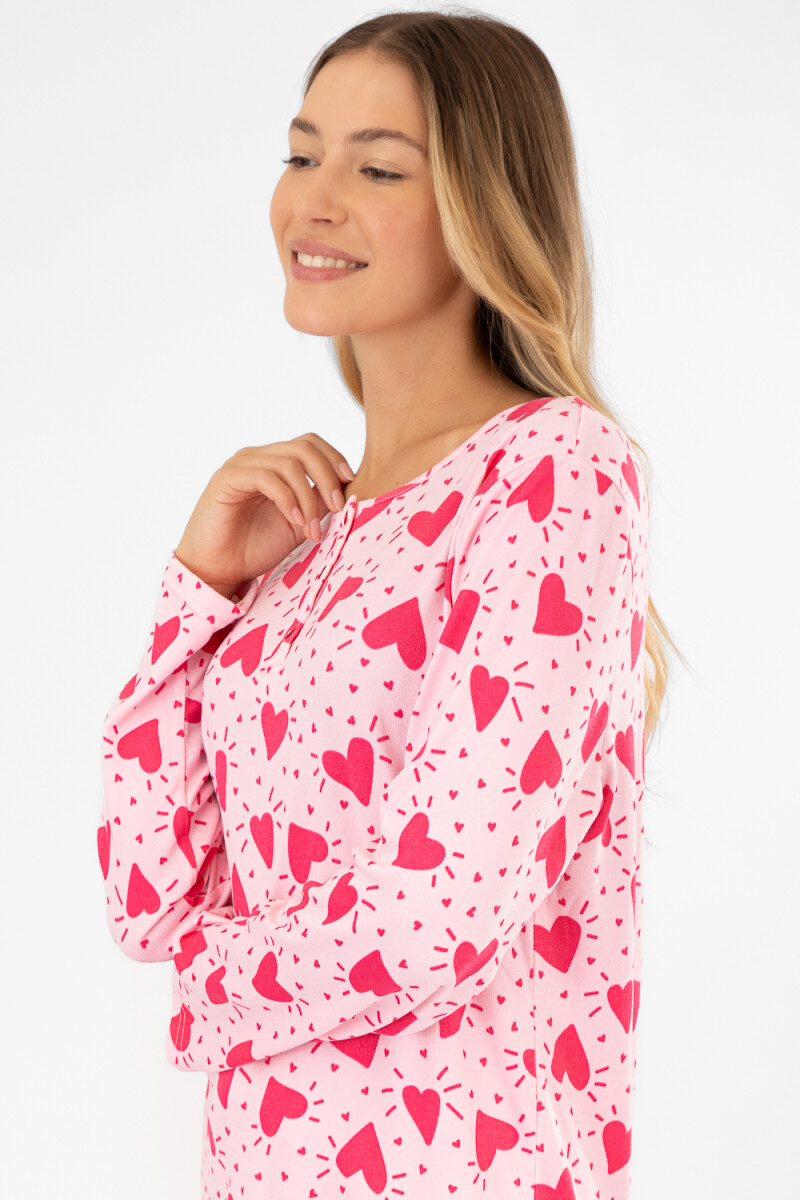 Pijama magic heart Rosado