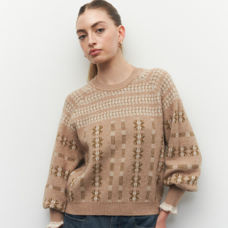 SWEATER CINTIA Beige Melange