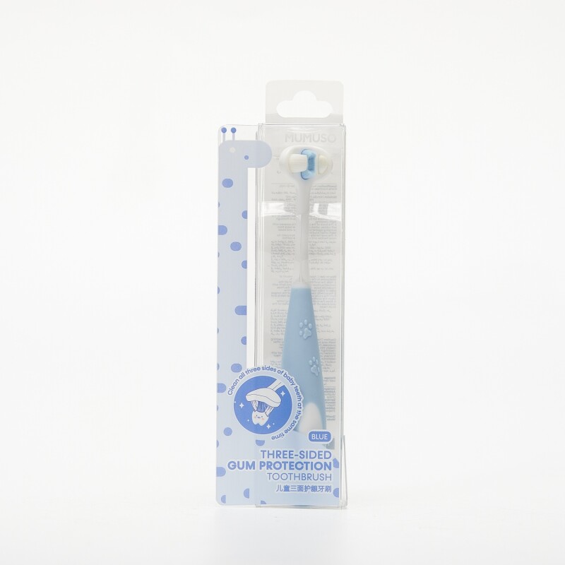 CEPILLO DE DIENTES DE PROTECCIÓN DE ENCÍAS DE TRES LADOS PARA NIÑOS (AZUL) CEPILLO DE DIENTES DE PROTECCIÓN DE ENCÍAS DE TRES LADOS PARA NIÑOS (AZUL)