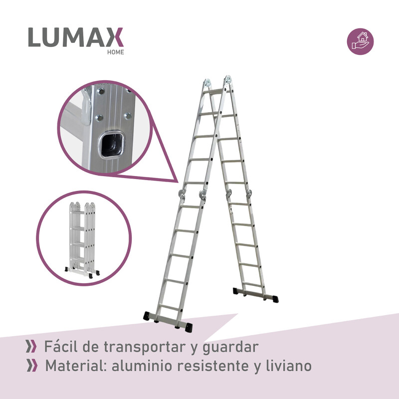 Escalera Andamio Lumax 20 Escalones SIN CHAPONES Escalera Andamio Lumax 20 Escalones SIN CHAPONES