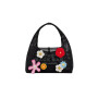 MARC JACOBS - THE DAISY CROCHET MINI SACK BAG Negro Estampado