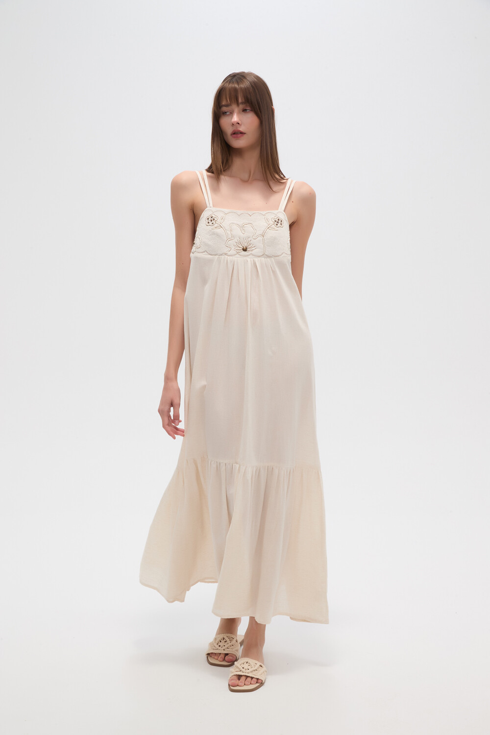 Vestido Afiloire Crudo / Natural