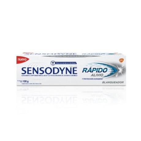 Sensodyne Pasta Dental Rápido Alivio Blanqueador 100 g – Sensibilidad y Blanqueamiento en un Solo Paso Sensodyne Pasta Dental Rápido Alivio Blanqueador 100 g – Sensibilidad y Blanqueamiento en un Solo Paso
