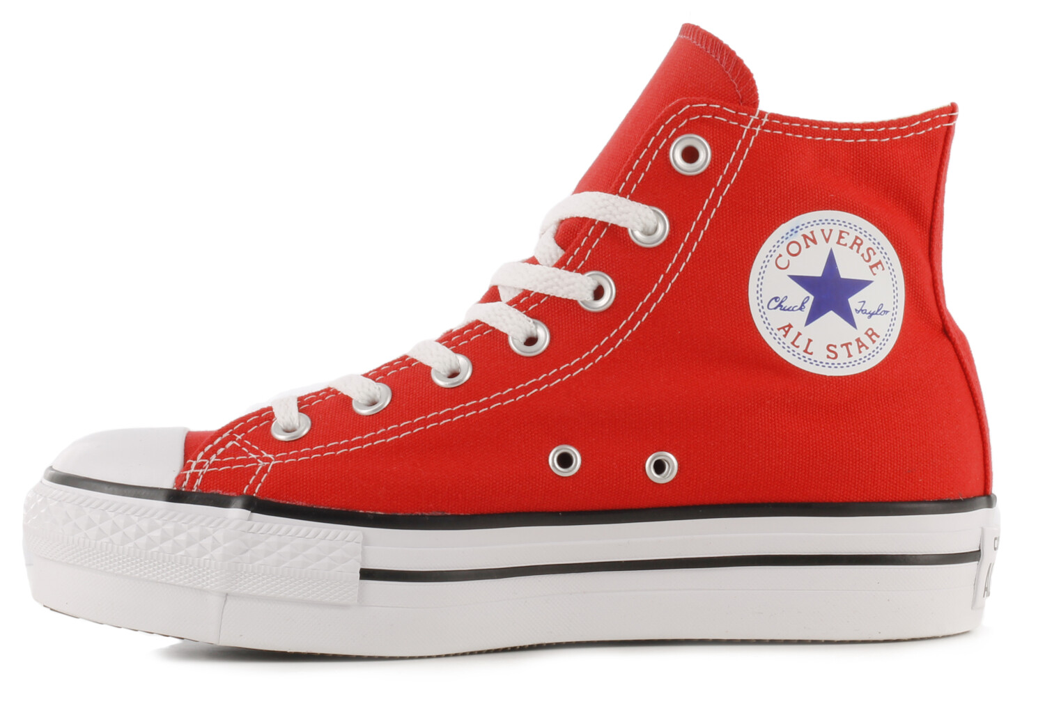 Converse rojas mujer plataforma best sale