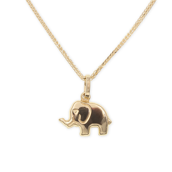 Colgante Elefante de oro amarillo 18k - Sin cadena Colgante Elefante de oro amarillo 18k - Sin cadena