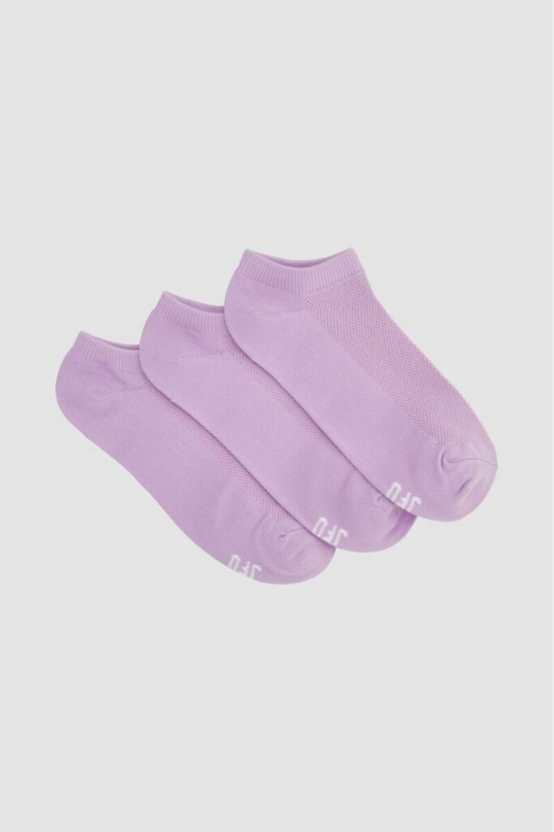 Nuevo pack x 3 deportiva colores lisos - Lila 