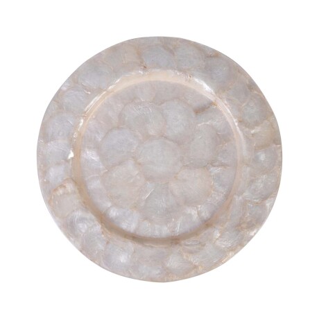 PLATO DE SITIO 33CM NACAR NATURAL-BEIGE CPCS 1906