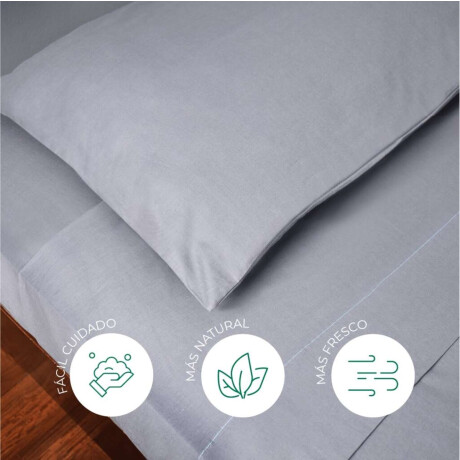 Juego De Sábanas 2 Plazas 200 Hilos 100% Algodón Blanco