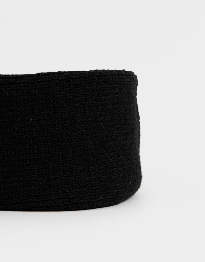 Cuellos Clasico Cuello Tejido - Negro
