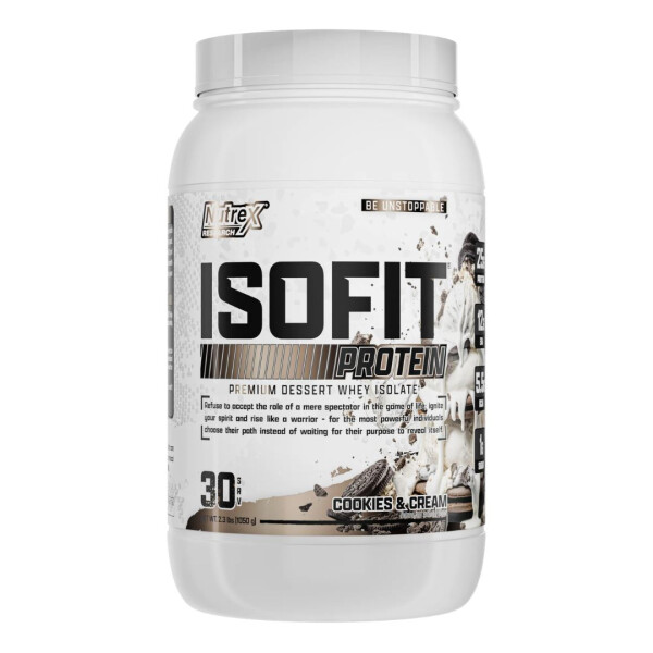 IsoFit Cookies & Cream | Proteína Aislada de Suero | 2 lb - Nutrex IsoFit Cookies & Cream | Proteína Aislada de Suero | 2 lb - Nutrex