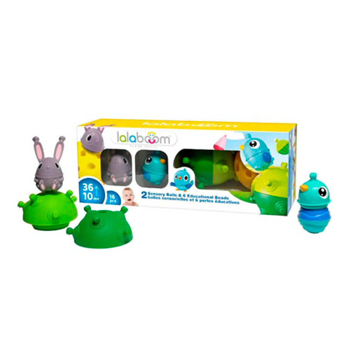 Juego Lalaboom Perlas de Desarrollo Bolas Sensoriales 16P 