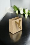 Bolsa cartulina eco 10x05x10 cm MADERA