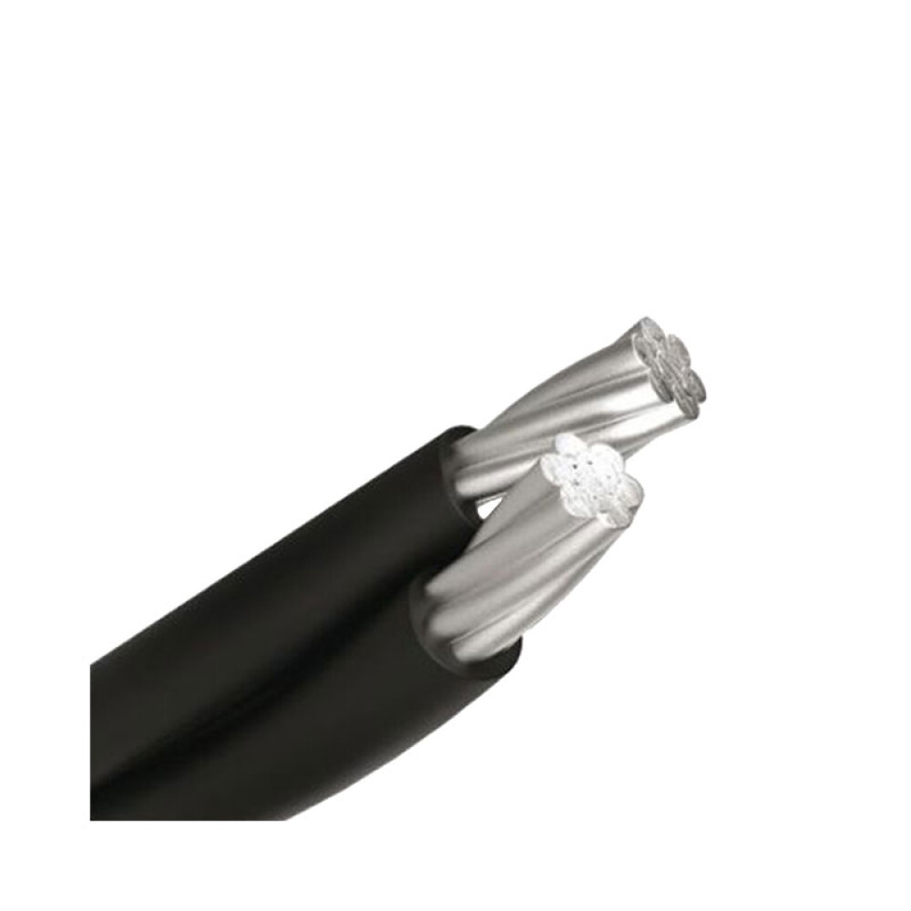 Cable preensamblado aluminio XLPE negro 2x10mm² ELE06892