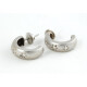 Caravanas Oro 18K Blanco Con Brillantes Caravanas Oro 18K Blanco Con Brillantes