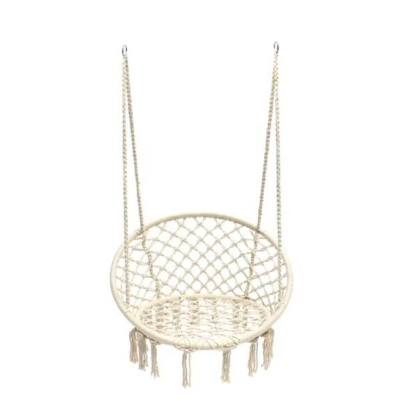 Hamaca Paraguaya Silla Colgante Redonda Interior Exterior Jardin Patio Imback Color Blanco Hamaca Paraguaya Silla Colgante Redonda Interior Exterior Jardin Patio Imback Color Blanco