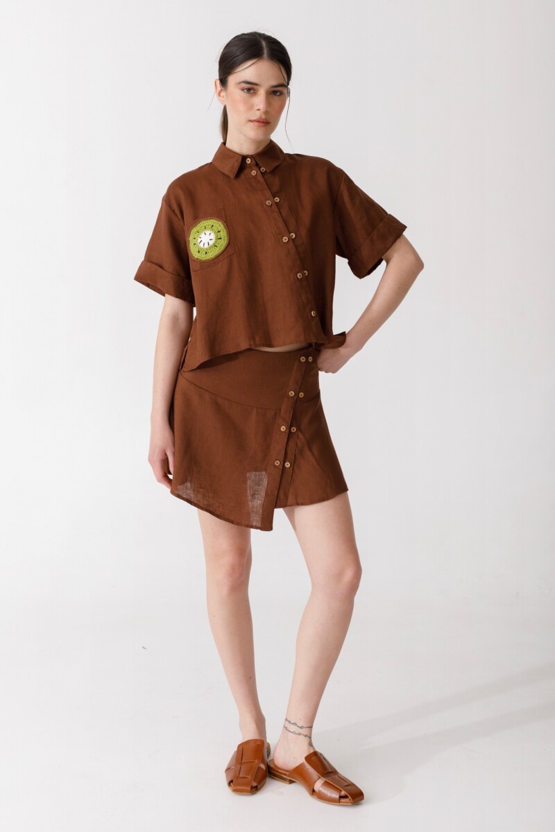 PRE VENTA BLUSA LUZ Chocolate