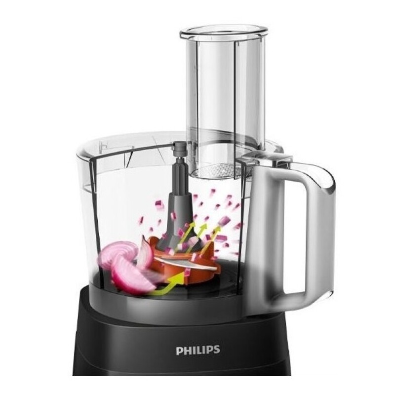 Procesadora De Alimentos Philips Con Jarra Hr7301/90 Color Negro Procesadora De Alimentos Philips Con Jarra Hr7301/90 Color Negro