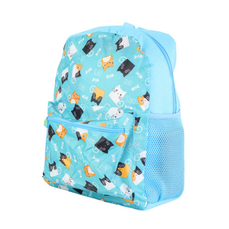 Mochila celeste Cats Mochila celeste Cats