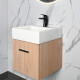 LAVATORIO MONOCOMANDO NEGRO SIN DESAG MATE EPUYEN NEGRO