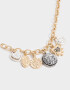 Collares Cortos Metal diferenciado Collar Corto Multi Dijes De Medallones - Dorado Burnish Gold