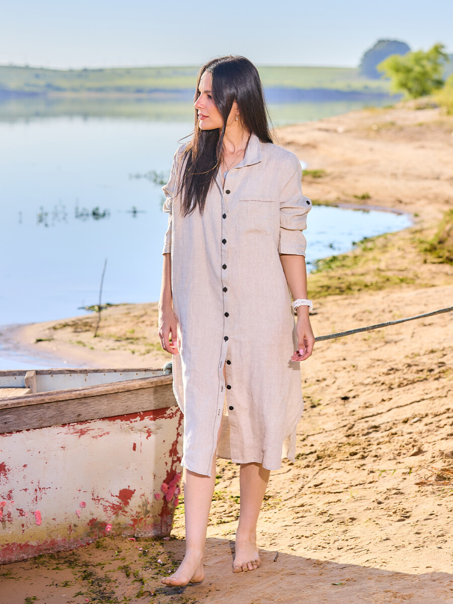 Vestido Roma - Beige 