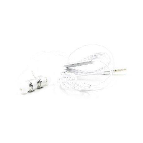 AURICULARES CON CABLE IN EAR MF023 PLATEADOS AURICULARES CON CABLE IN EAR MF023 PLATEADOS