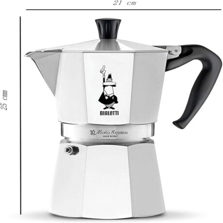 Cafetera Bialetti Aluminio Clásica 9 Pocillos ALUMINIO