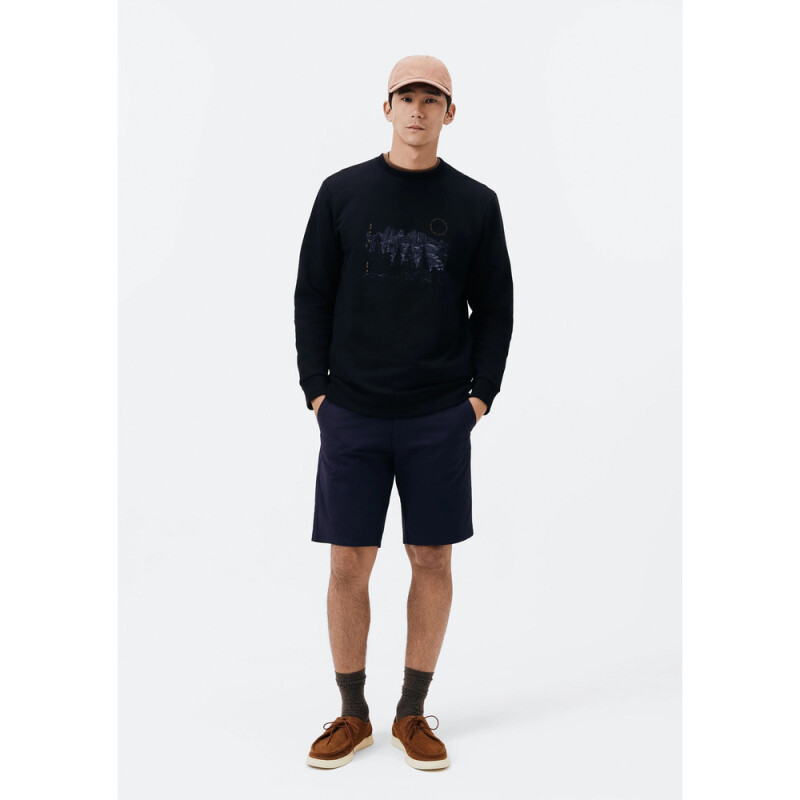 BERMUDA MASC AZUL ESCURO