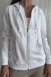 Campera capucha Blanca